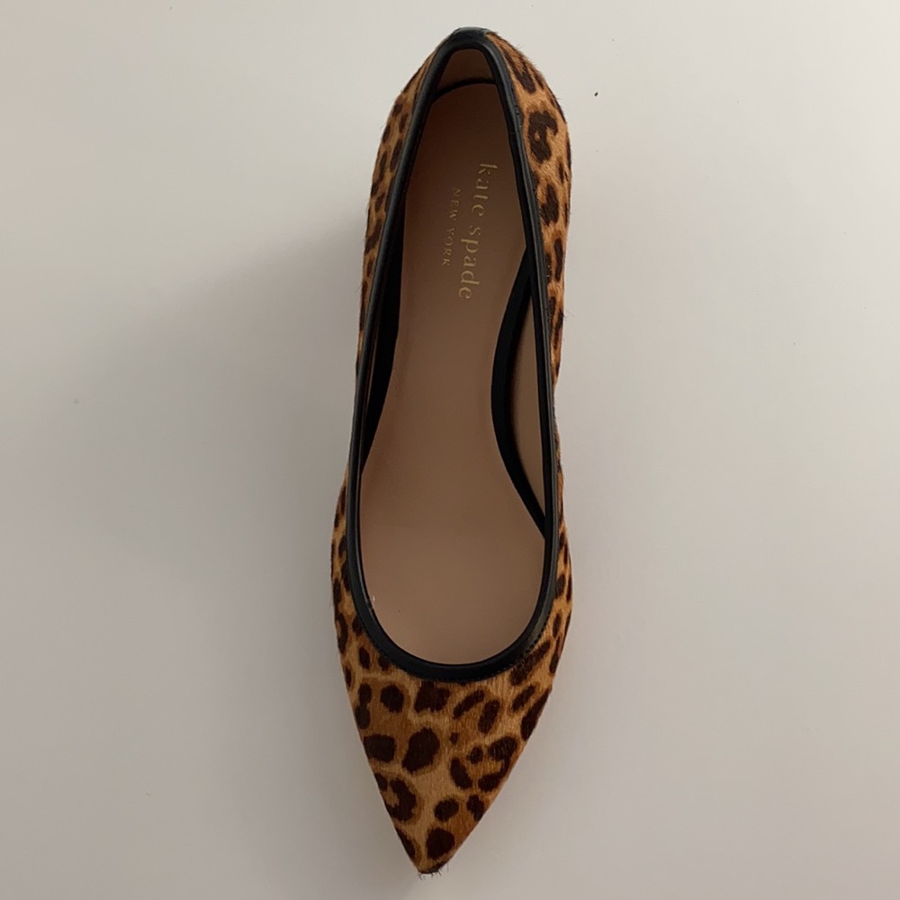 New Kate Spade Menorca Pump Leopard Calf Hair - Picture 2 of 7